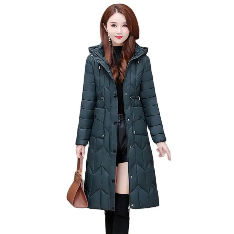 

2023 New Light Down Cotton-padded Clothes Women's Winter Mother's Clothing Cotton-padded Women's Long Explosive Coat Tide