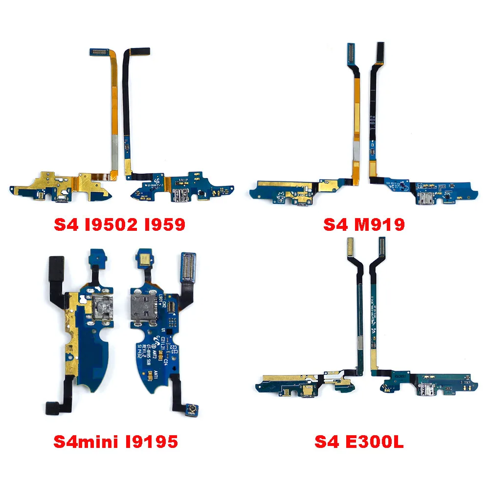 Charging Port For Samsung Galaxy S4/S5 edge Plus I9195 i959 M919  E300L G903F G800F USB Dock Charger Flex Cable Microphone Board