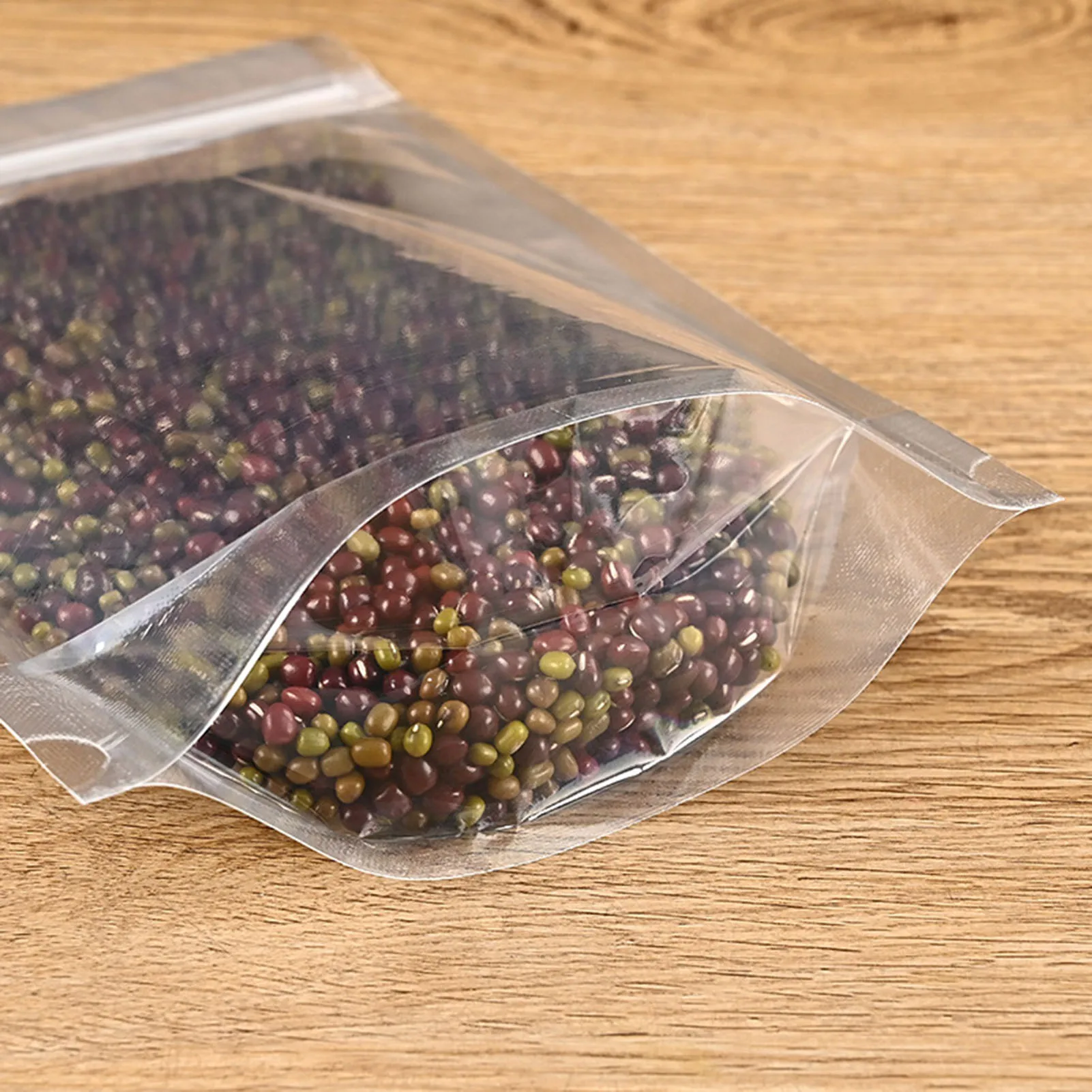 100pcs Self-Sealing Transparent Bag Waterproof Air Tight Sealable Bags Suitable for Dry Fruit Grains B88