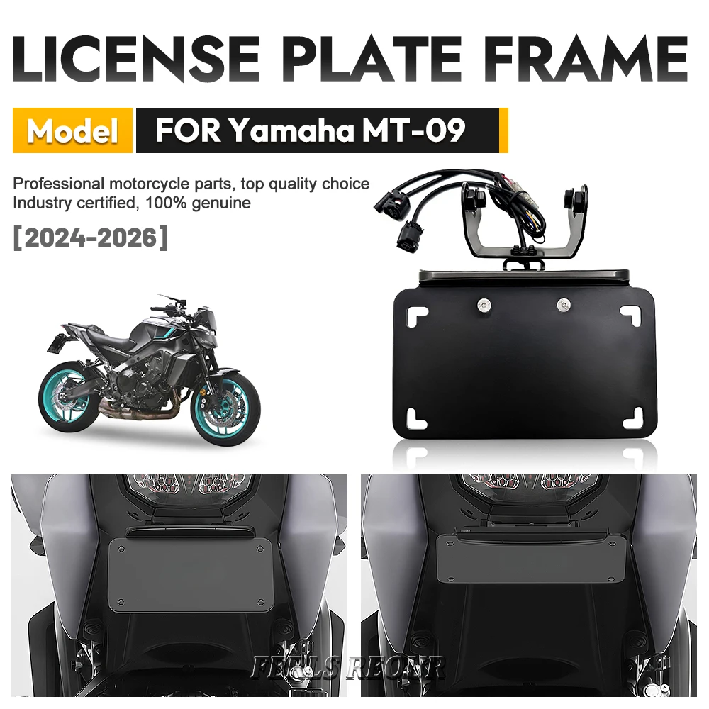 Motorcycle Rear Short Tail Tidy For Yamaha MT 09 License Plate Holder Turn Signal License Plate Frame Motorcycle Accessories