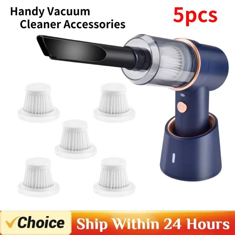 

5 шт. фильтр для автомобильного пылесоса, простая установка и удаление, HEPA автомобильный вакуумный фильтр, портативный ручной пылесос, аксессуары