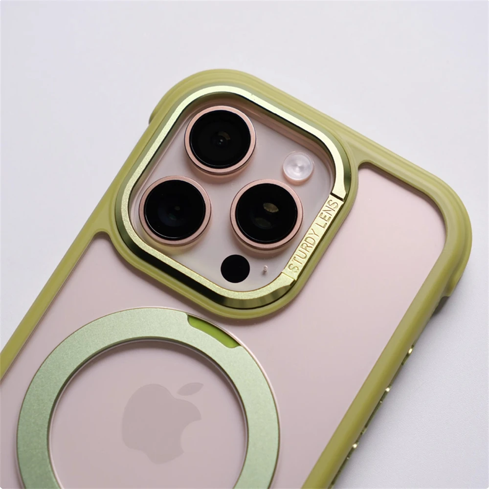 360 °   Magnetyczny, obrotowy uchwyt, etui odporne na wstrząsy do iPhone'a 17 16 Pro Max 15 14 13, przezroczyste, kompatybilne z bezprzewodowym ładowaniem MagSafe. — zdjęcie produktu 3
