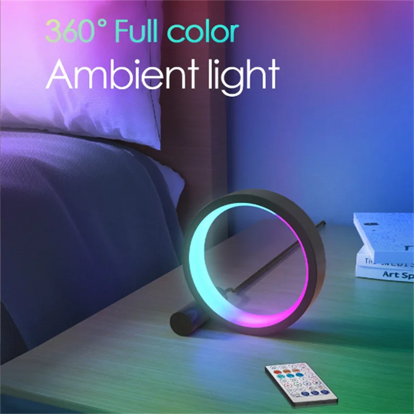 Smart LED RGB Night Light Desktop Atmosphere Desk Lamp APP Control camera da letto comodino decorazione adatta per sala giochi