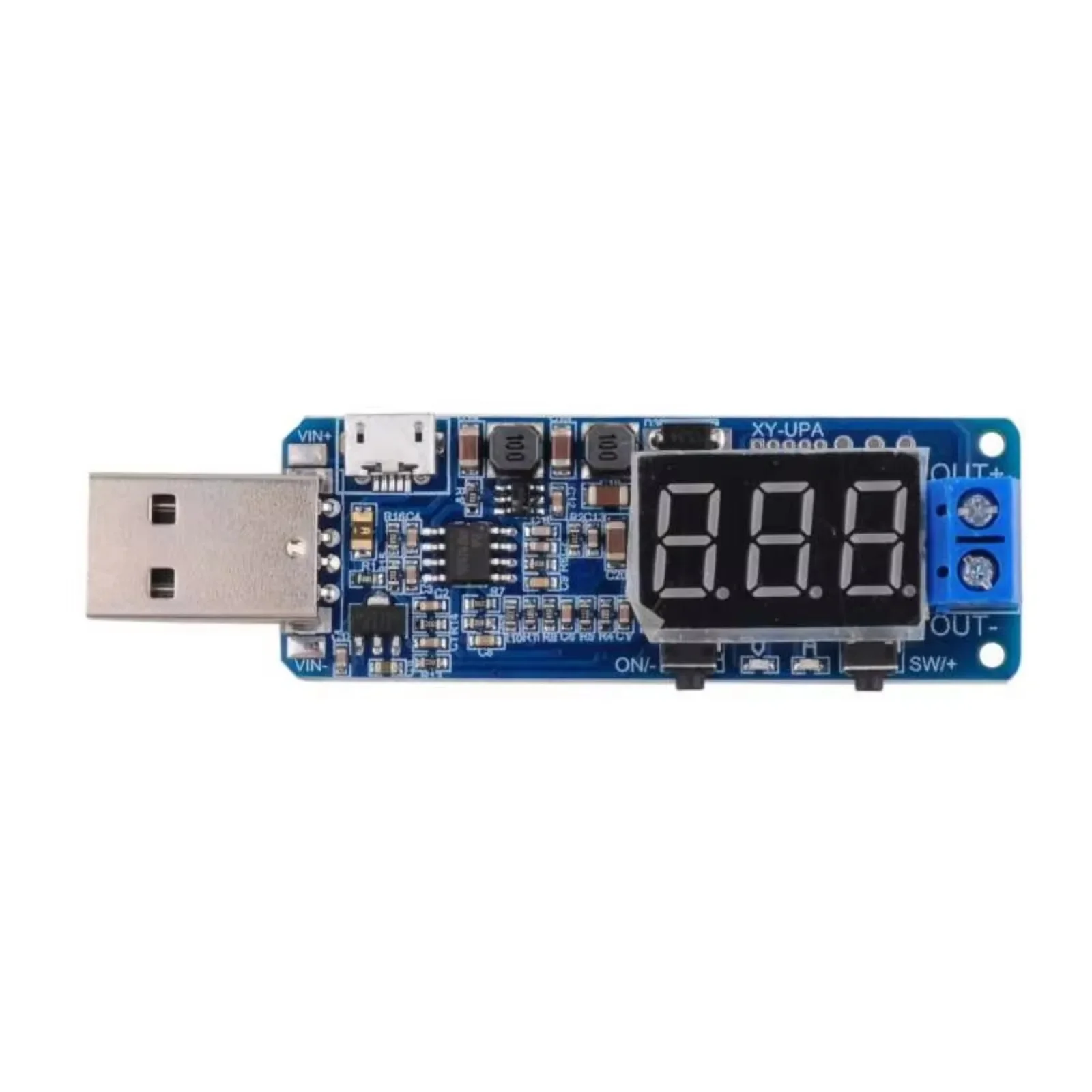 

5PCS Digital Control USB Voltage Regulating Module 5V to 3.3V 9V 12V 24V Desktop Power Module XY-UPA