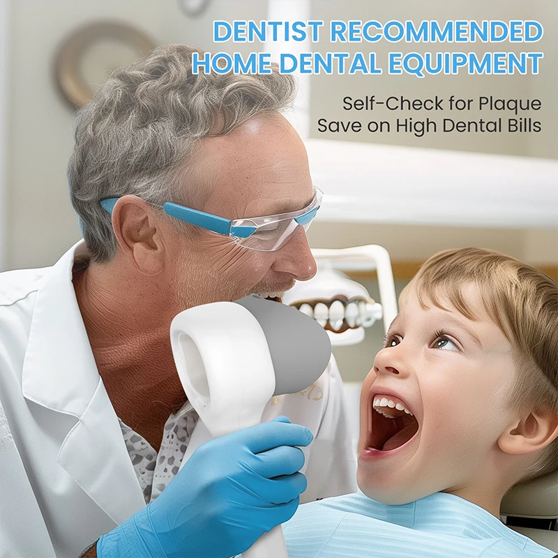 Rilevatore di placca dentale Rilevatore di stato della pulizia dentale Lampada Display istantaneo Calcolo dei denti Dischiare la correzione dell'abitudine di spazzolatura