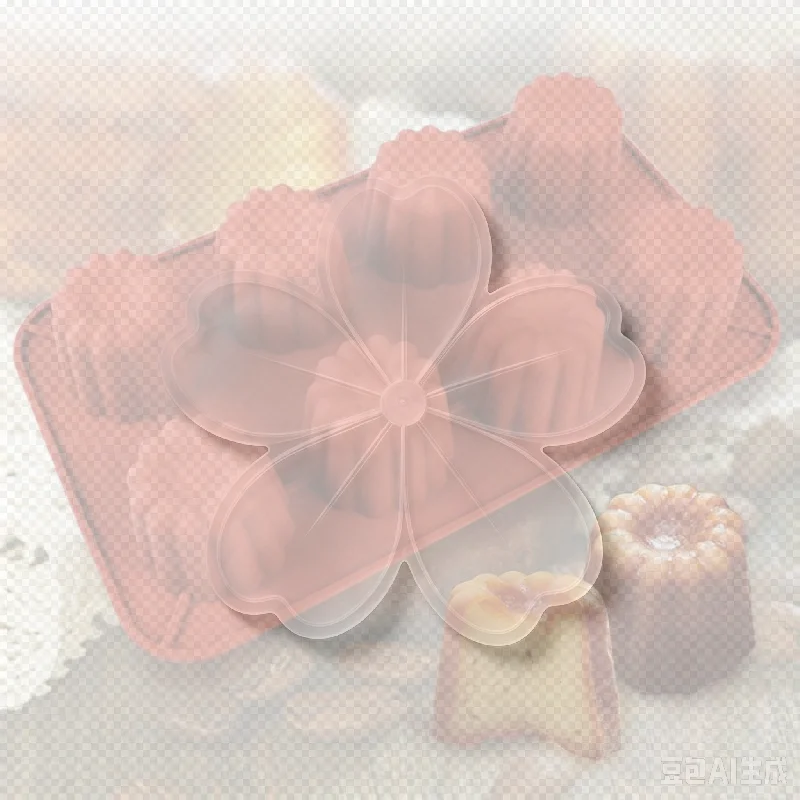 1Pcs Muffin Cupcake Baking Tray Bordelais Fluted Cake Pudding Mold 8/18 Holes Caneles Silicone Mold DIY Baking Kitchen Accessory