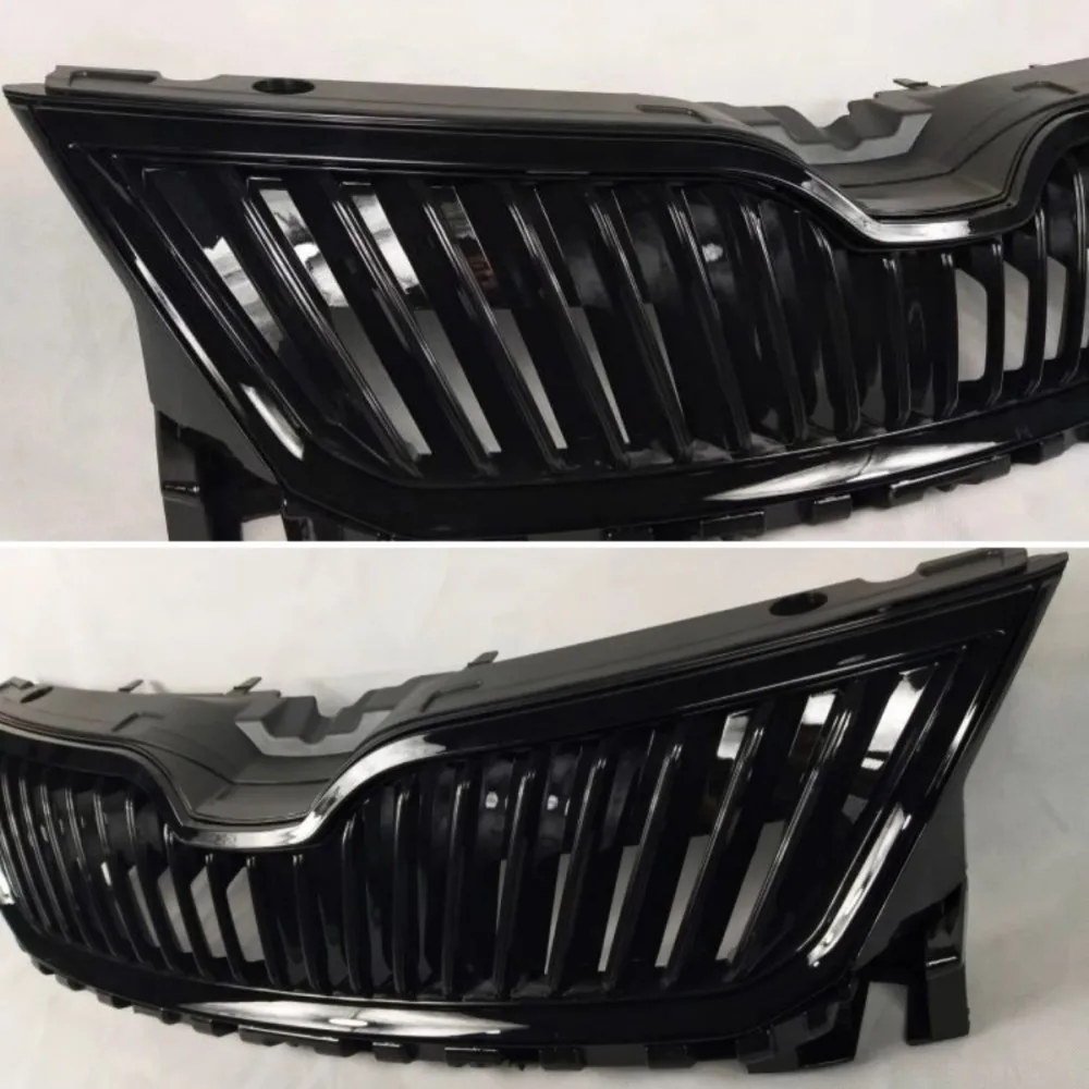 Grill Mask Grid Radiator Grille Front Bumper Net Assembly For Skoda rapid 2014 2015 2016 2017 2018 2019 Auto Accessories