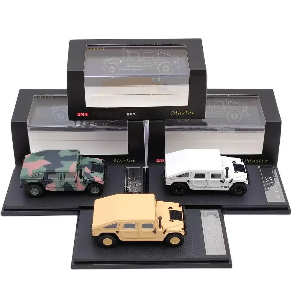 Modèles de voitures militaires moulées sous pression Master 1:64, camion H1 514 et plus, collection de jouets, cadeaux, édition limitée