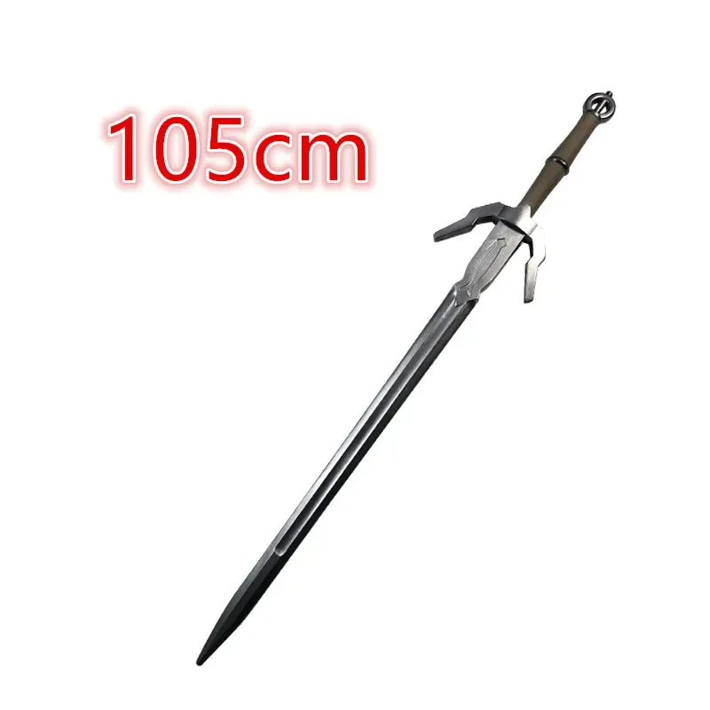 1:1 Cosplay Jewel Sword Double Beast Sword Wild Hunt Sword Prop Role Play Gift Safety PU Wizard White Wolf Weapon 105cm