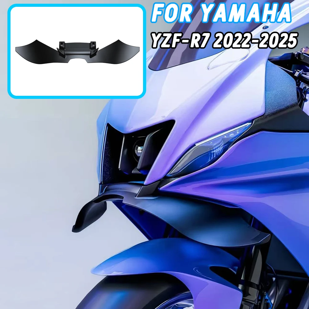 For Yamaha YZF R7 YZF-R7 YZFR7 2022-2025 2024 Motorcycle Winglet Aerodynamic Side Wing Kit Wind Spoiler lower shroud front wing