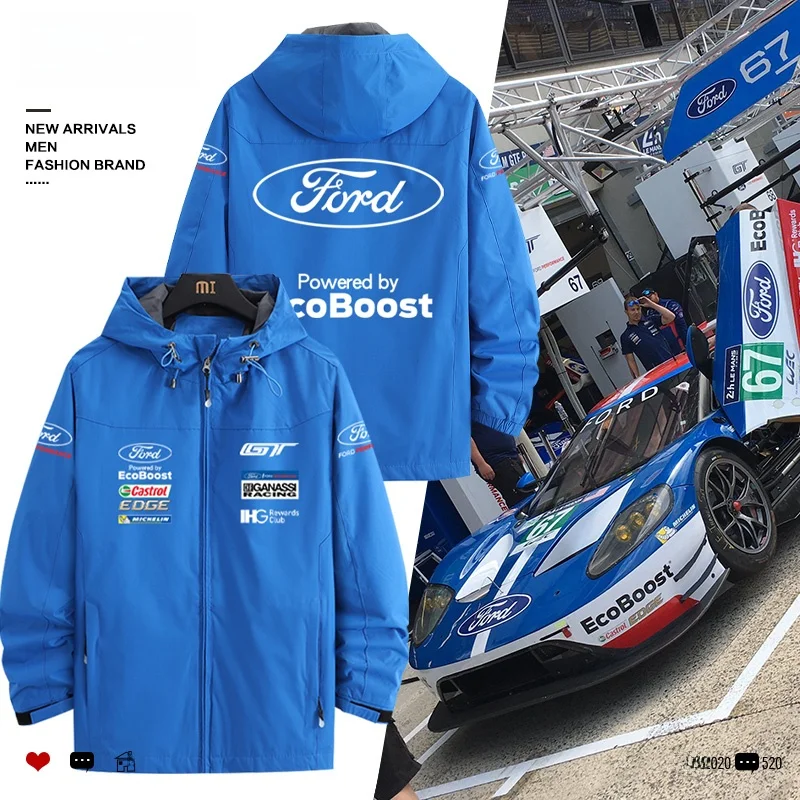 Ford Mustang GT3 Car Sofia Le Mance Commemorative Racing Suit Clothes Outerwear Men's and Women's Jacket