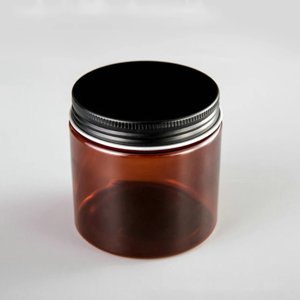 10pcs/Lot 200g 200ml Plastic Jar Cosmetic Cream Jars Pot With Lid PET Black Sample Container Empty Food Packing Cans Wholesale