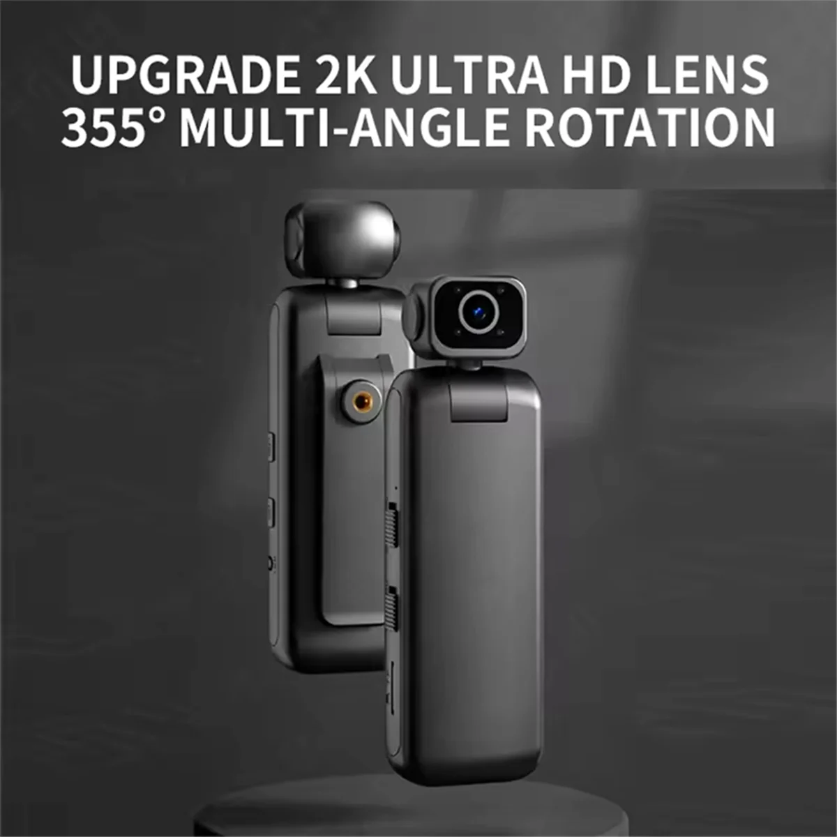 N17R 2K Ultra Clear Infravermelho Visão Noturna WiFi Gravador de Vídeo Portátil DVR com Lente Rotativa 355 Câmera Portátil