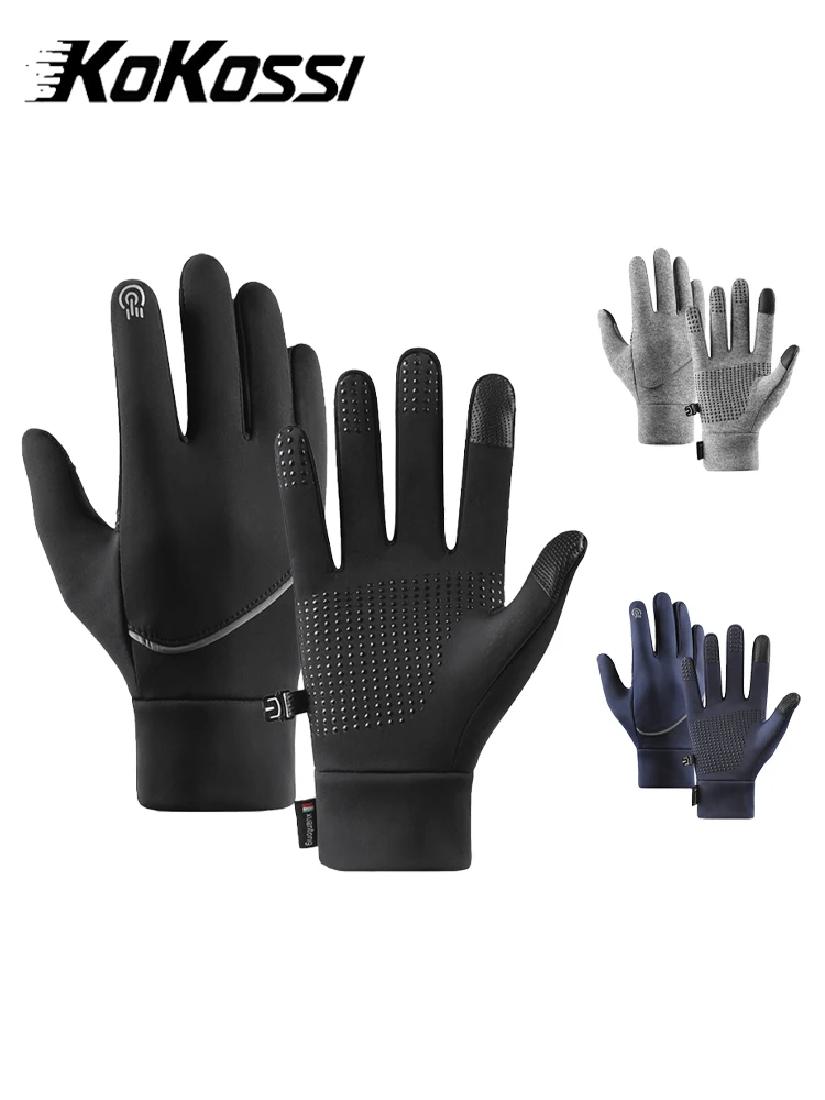 AliExpress KoKossi Winter Protection Cycling Gloves Waterproof Anti-slip Touch Screen Windproof Running Gloves Riding Warm Gloves Unisex ﻿