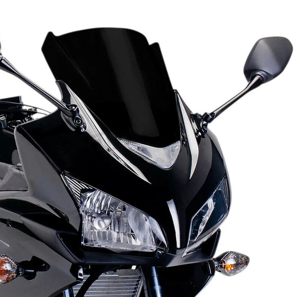 Aksesori motor depan, untuk Honda CBR500R 13-15 aksesoris Fairing kaca depan deflektor CBR 500 R 2013 2014 2015 hitam abu-abu