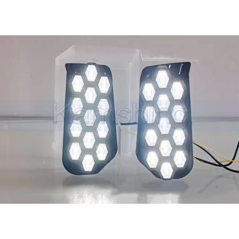 Kamshing 1 Set Modifying LED Daytime Running Light DRL For Changan CS55 PLUS 2022-2023 Front Fog Light Fog Lamp Daytime Light