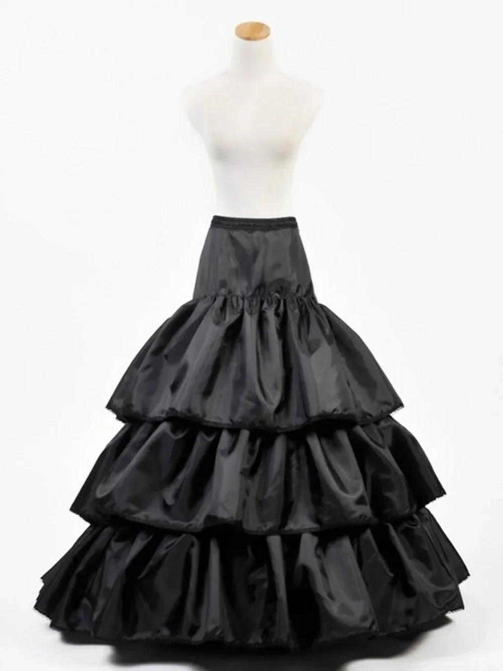 New Arrival Cheap Black Satin Mermaid Petticoat for Wedding Dress Underskirt