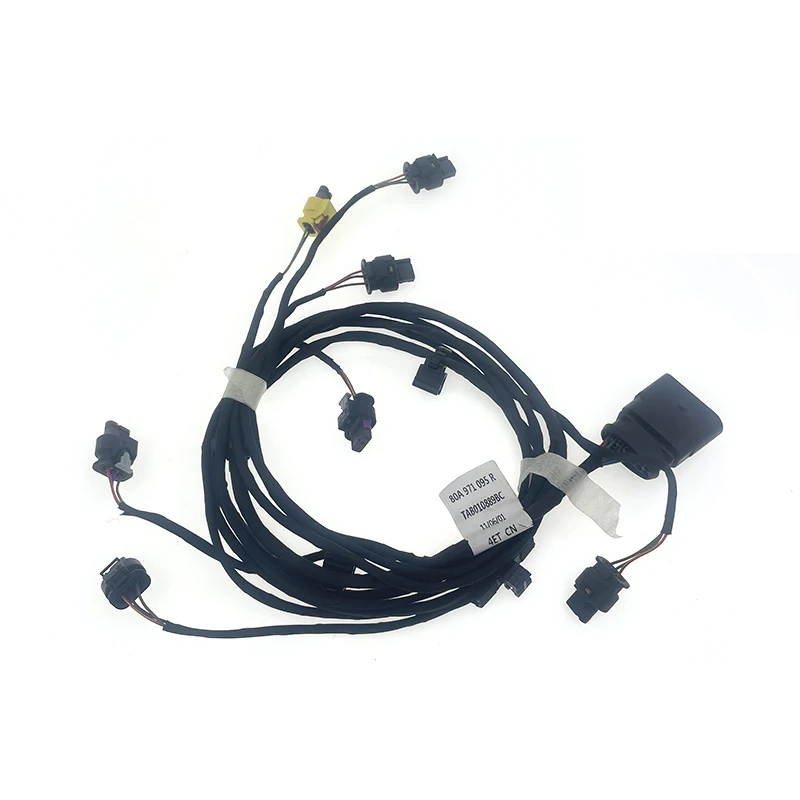 Dla Q5 80A przedni zderzak czujniki parkowania kable w wiązce 80A971095R 80A 971 095 R