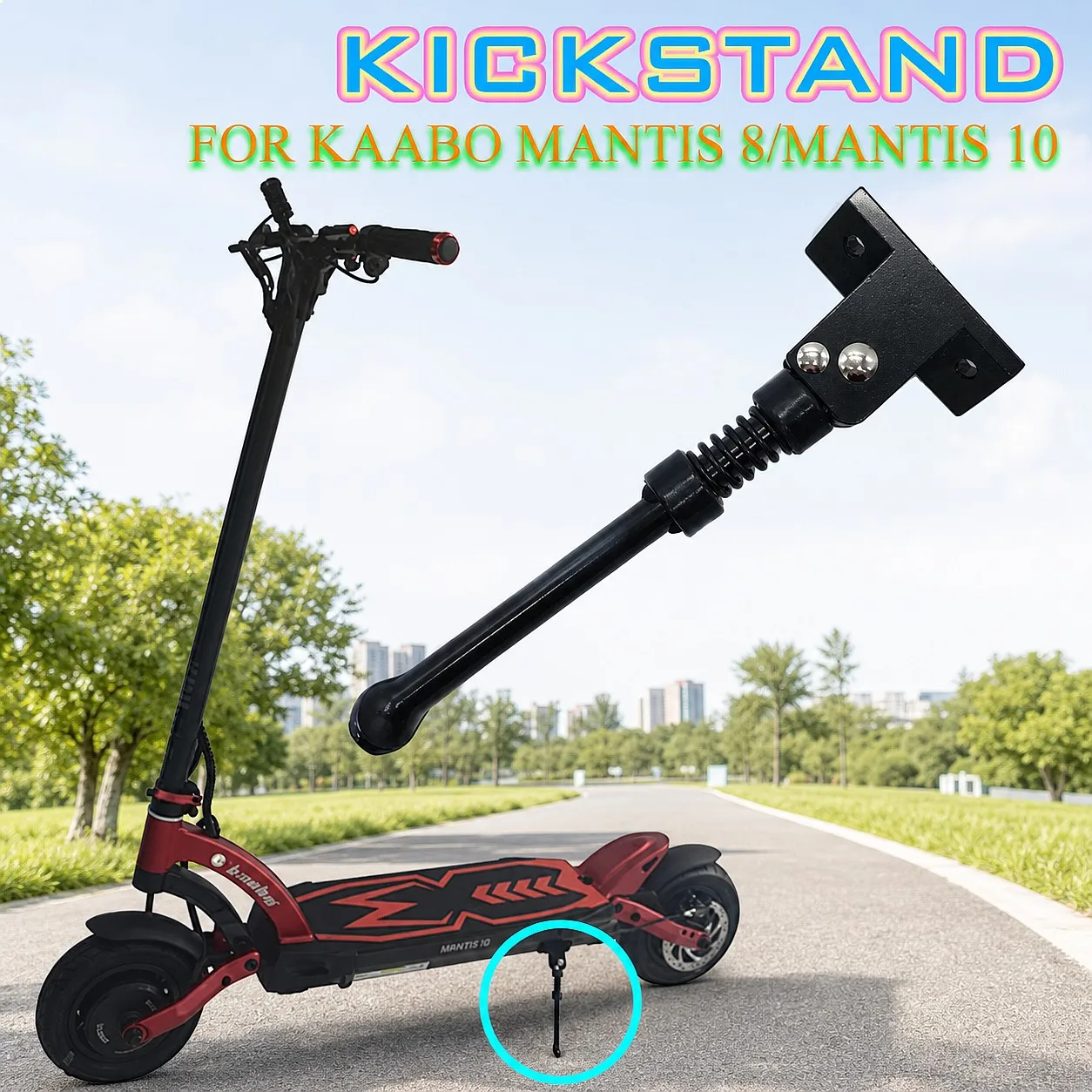 New Original Metal Kickstand Support Leg for Kaabo Mantis 10 & Mantis 8 Electric Scooter Foot Rest