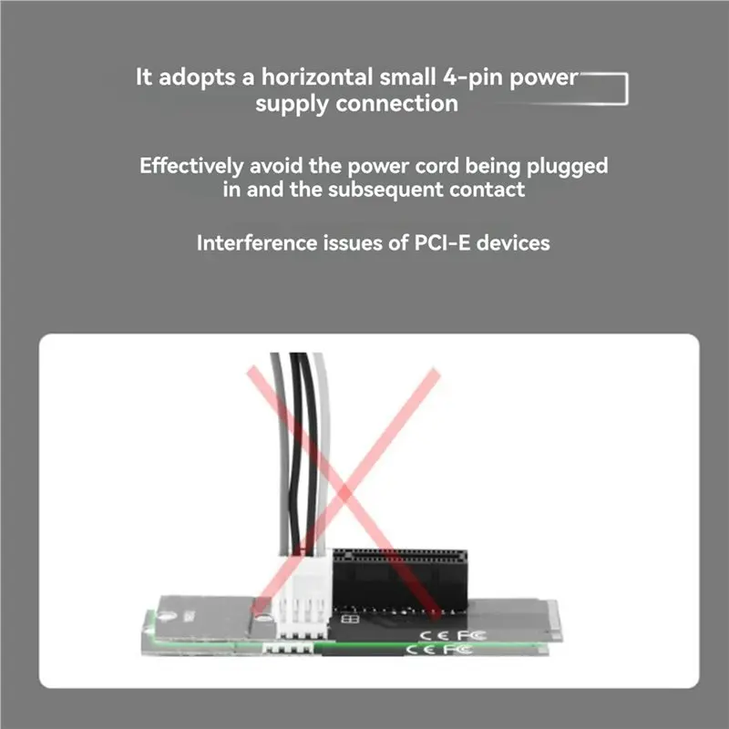 B49C 2X NGFF To PCI-E X4 Slot Convert Adapter M2 Port To PCIE Expansion Card Compatible With X1 X4 X8 X16 PCI-E PH47C
