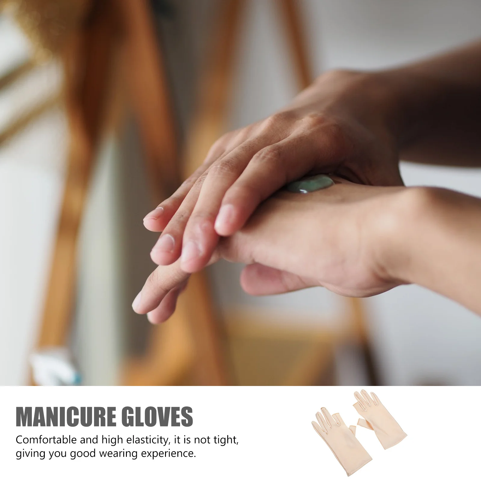 

1Pair Uv Shield Manicure Gloves Soft Breathable Anti-Uv Nail Art Protector for Salon Tools Comfortable Skin Riding