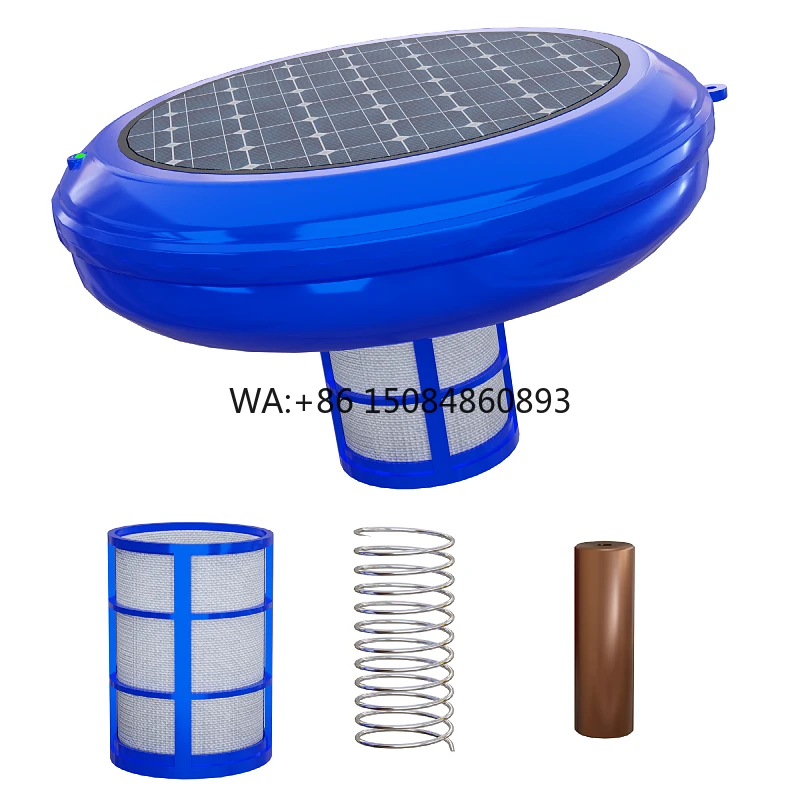 

Solar-powered pool cleaning equipment, copper ion generator, floating water quality filter and purifier, chlorine, algae