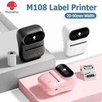 Phomemo M108 Label Printer 20-50mm Bluetooth Wireless Thermal Label Maker for Home School Office [Similar to B1 B21 P50 M110]