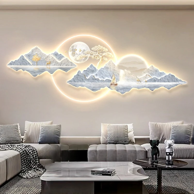 atmospheric elegant decorative paintings living room background wall lamp paintings landscape good meaning posters Home decor