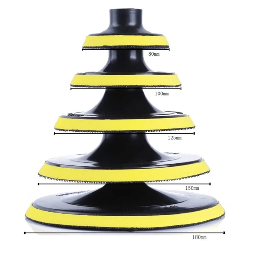 1 個 3/4/5/6/7 インチ自己粘着バッキングパッド研磨プレート 10/14 ミリメートルネジアダプタ電動研磨機ディスク