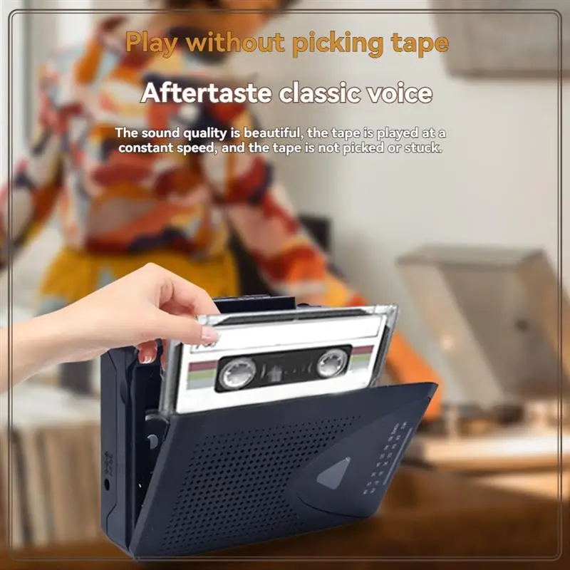 

Reliable-Portable Cassette Player AM/FM Radio Dual Power Options And Strong Signal Reception Ideal For Music And News Enthusiast