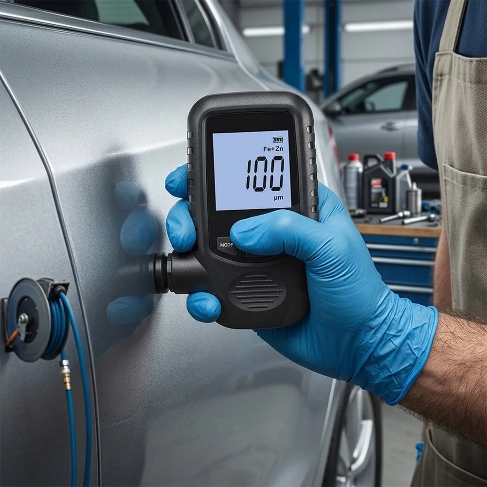 EC470A Handheld Coating Thickness Detector for Inspection of Paint Layers on Metallic Surfaces with Fast Readout