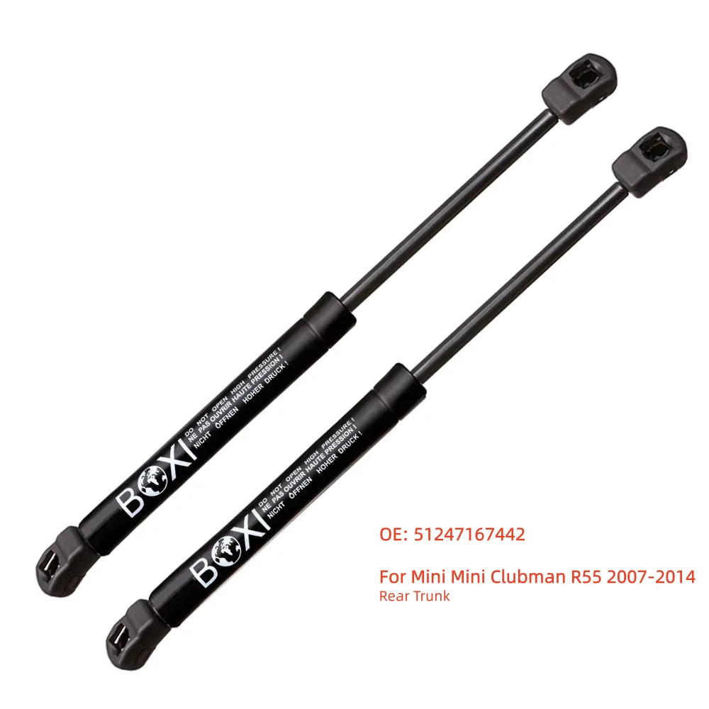 BOXI 2pcs Trunk Shock Gas Spring Strut Support  51247167442 51247233186 For Mini Mini Clubman R55 2007-2014 Lift Struts