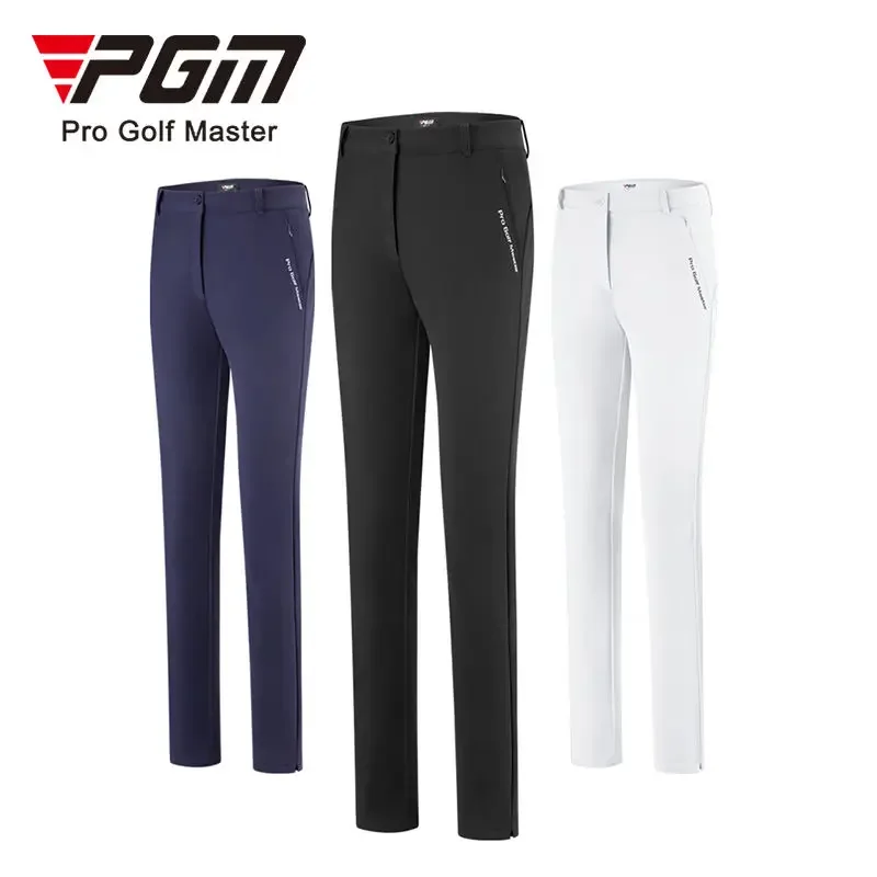 PGM Women Golf Pants Lady Slim Fit Trousers High Elastic Waterproof Breathable Golf Wear for Women Sports Clothing KUZ127