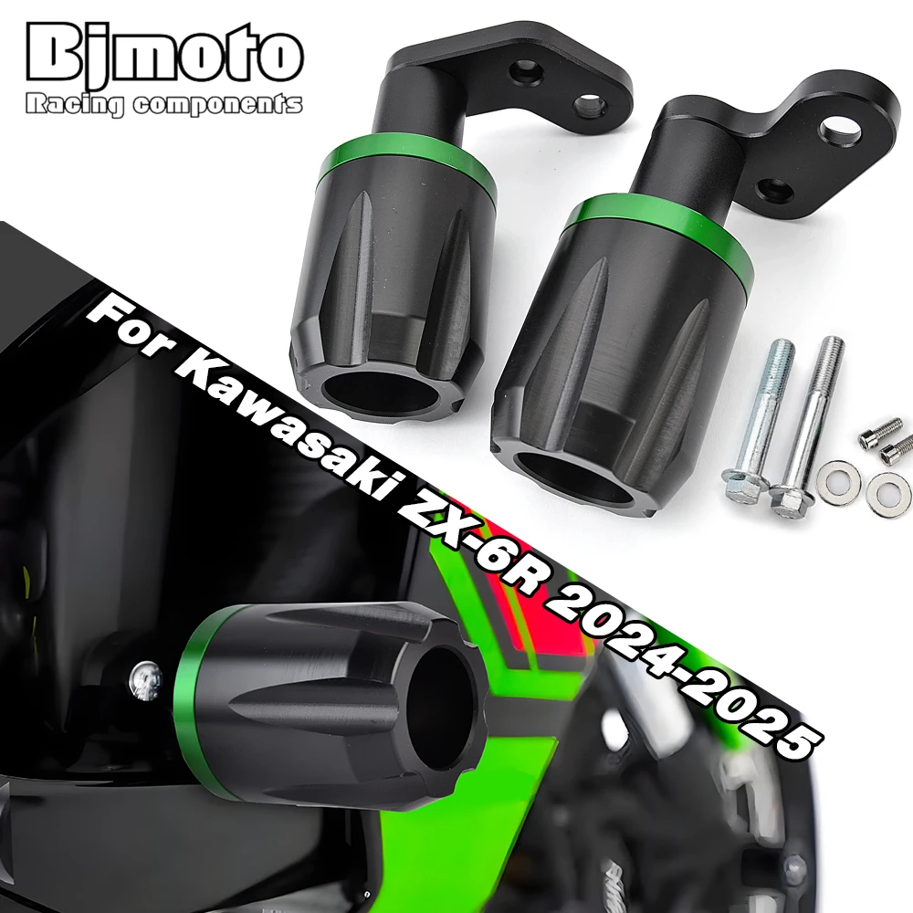 

ZX 6R 2024 Falling Protection Frame Slider Fairing Guard Crash Pad Protector For Kawasaki ZX-6R ZX 6R 2025