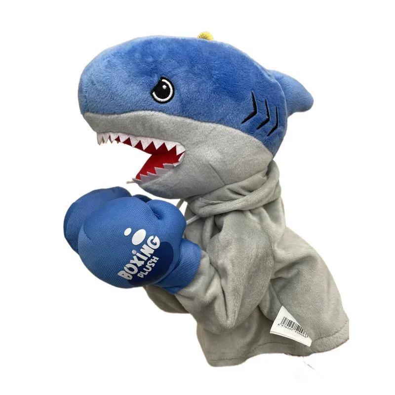 

Plush Animal Boxing Dog Fun Interactive Hand Puppet Toy Glove Control Pk Muppet Vocalizing Finger Doll Model Toy Couple Gifts