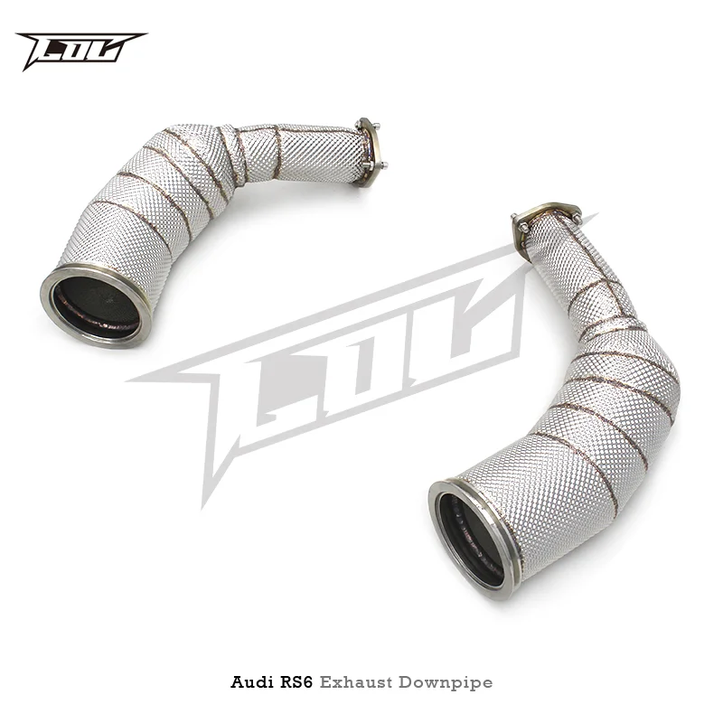 Boska Exhaust Downpipe For Audi RS6 C8 4.0T 2021-2023 High flow catted downpipe Catalytic converter with catalyst