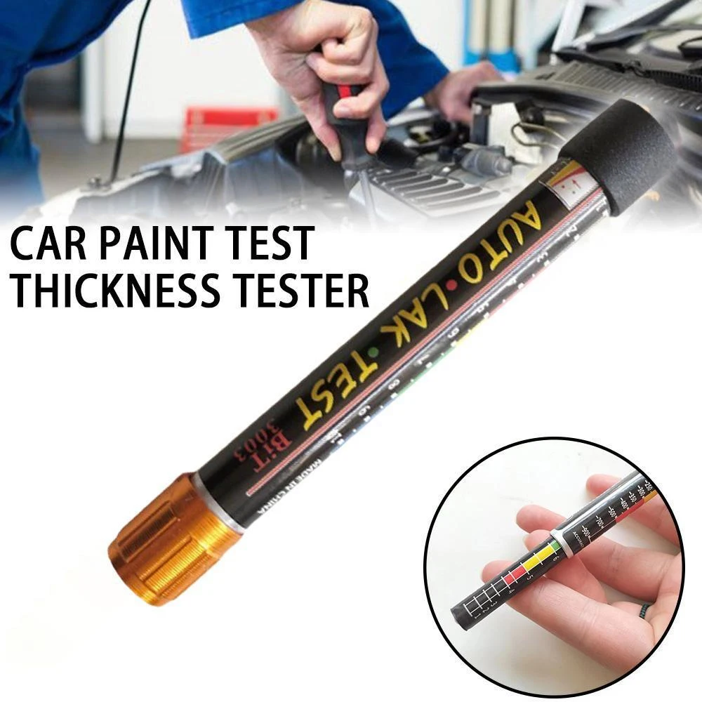 Car Paint Thickness Tester Pen With Magnetic Tip Scale Indicator Portable Car Paint Coating Tester Meter Coat Crash Check Test