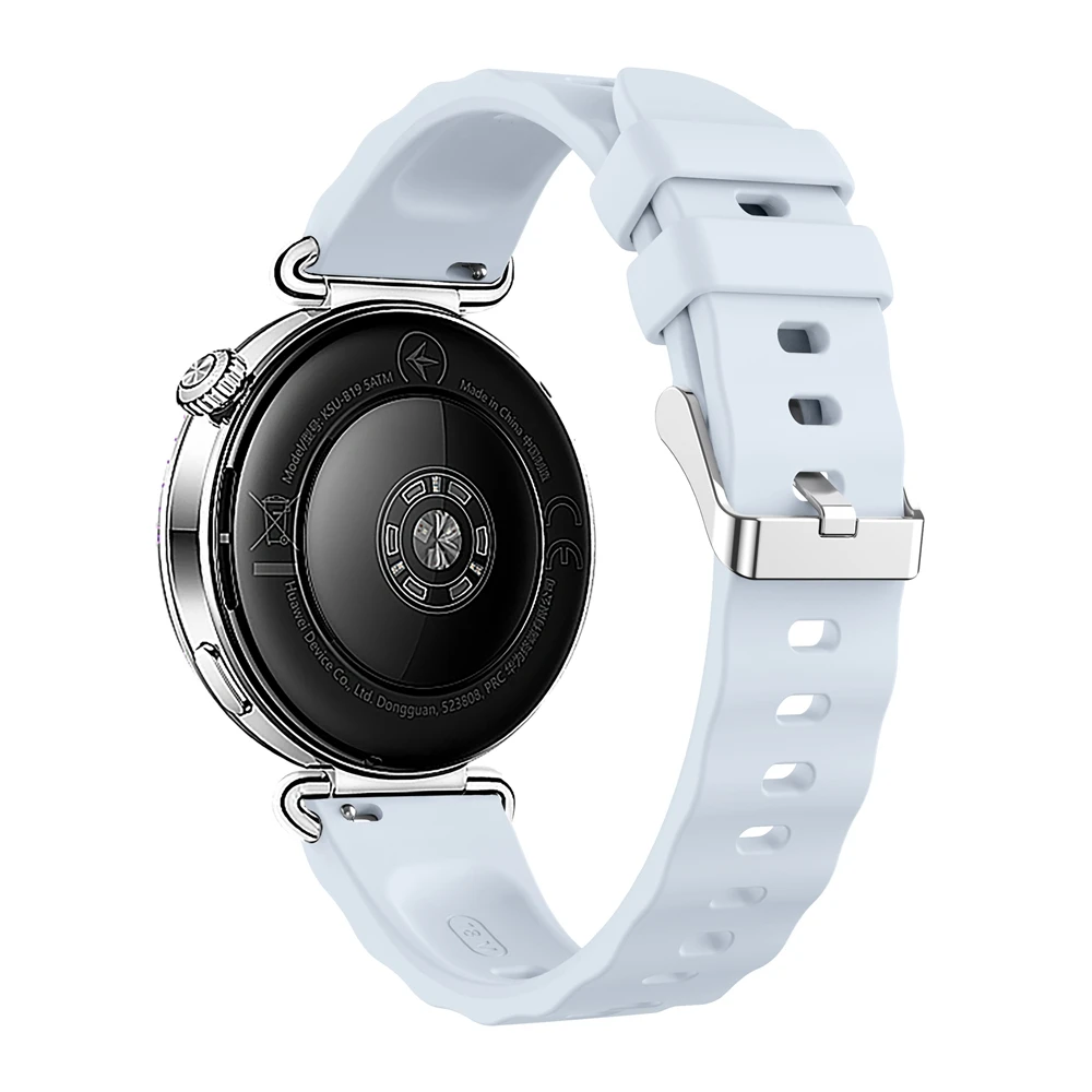 18 mm Damen-Silikonarmband für Garmin Venu 4 41 mm/3S/2S Ersatzarmband für Forerunner 265S/255S Music/Vivoactive 4S 3S – Detail 3