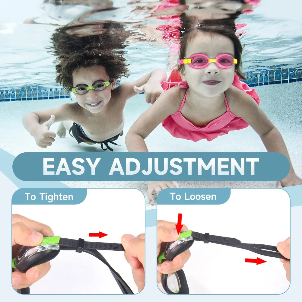 Findway-Lunettes de natation professionnelles pour enfants de 3 à 10 ans, mise à niveau étanche, anti-buée et UV