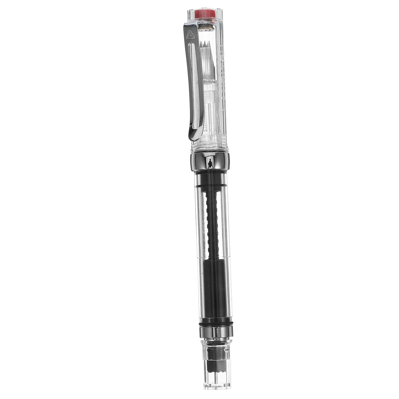 

Transparent Fountain Pen for Calligraphy Smooth Writing Portable Ink Pen with Piston Compact Lightweight Simple Design