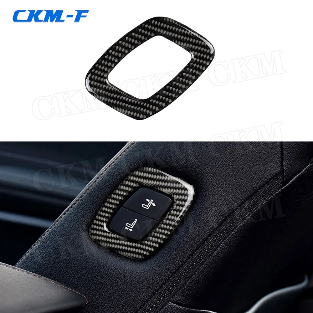 

Carbon Fiber Car Seat Adjustment Switch Button Trim Frame Cover Sticker For Toyota Camry 2018 2019 Car Accessories