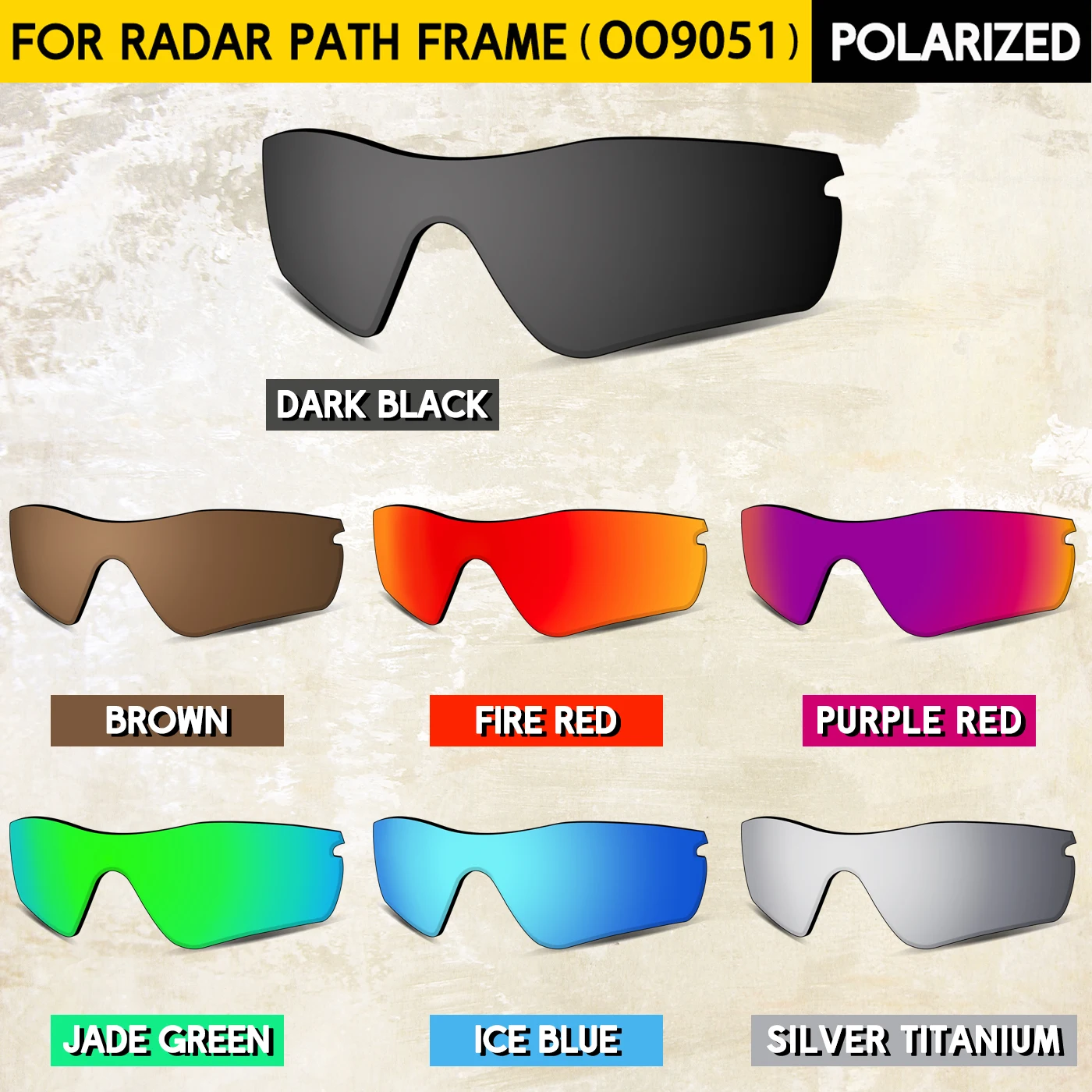 

Fit for Oakley Radar Path OO9051 Frame Lenses Replacement for Oakley OO9051 Radar Path Sunglasses