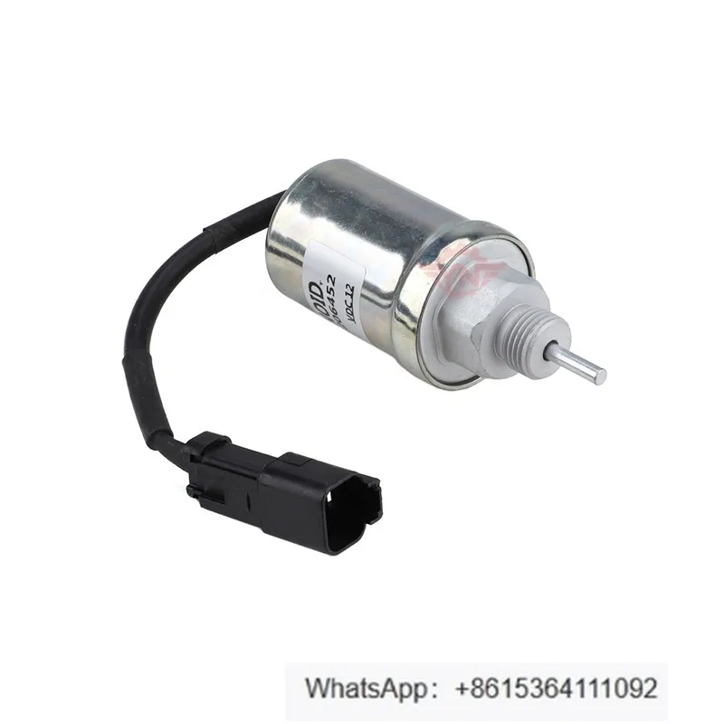 1pcs High Quality Durable U85206452 excavator engine parts flameout solenoid valve oil cut-off valve U85206452