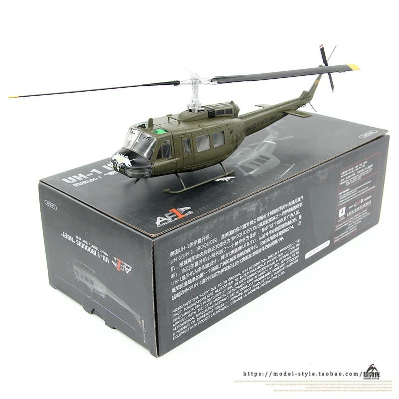 Diecast 1/48 Scale AF1 U.S. Army UH-1H Huey Helicopter 116th Wasp Squadron 674# Finished Military Aircraft Model Toy Gift