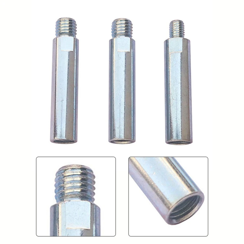AT51-2Pcs 125 زاوية طاحونة تمديد قضيب طحن تمديد قضيب 80 مللي متر 100 زاوية طاحونة تحويل قضيب
