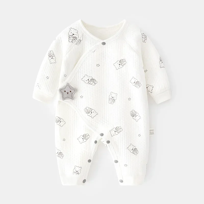 

Spring Autumn Baby Clothes 0 to 12 Months 100% Cotton Clothes For Newborn Baby Solid Color Bodysuits & One-pieces Jumpsuits