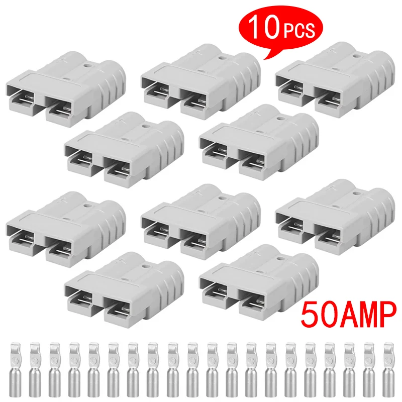 Suitable for Anderson 50A/120A Plug Connectors, 12-24V Dc Power Tool Chargers, Batteries, Cars, Rvs, Solar Panels, and Electronic Accessories