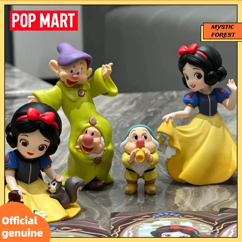 

POP MART натуральная Disney Белоснежка классическая серия слепая коробка милые фигурки украшение для рабочего стола игрушка подарок для девочки загадочная коробка