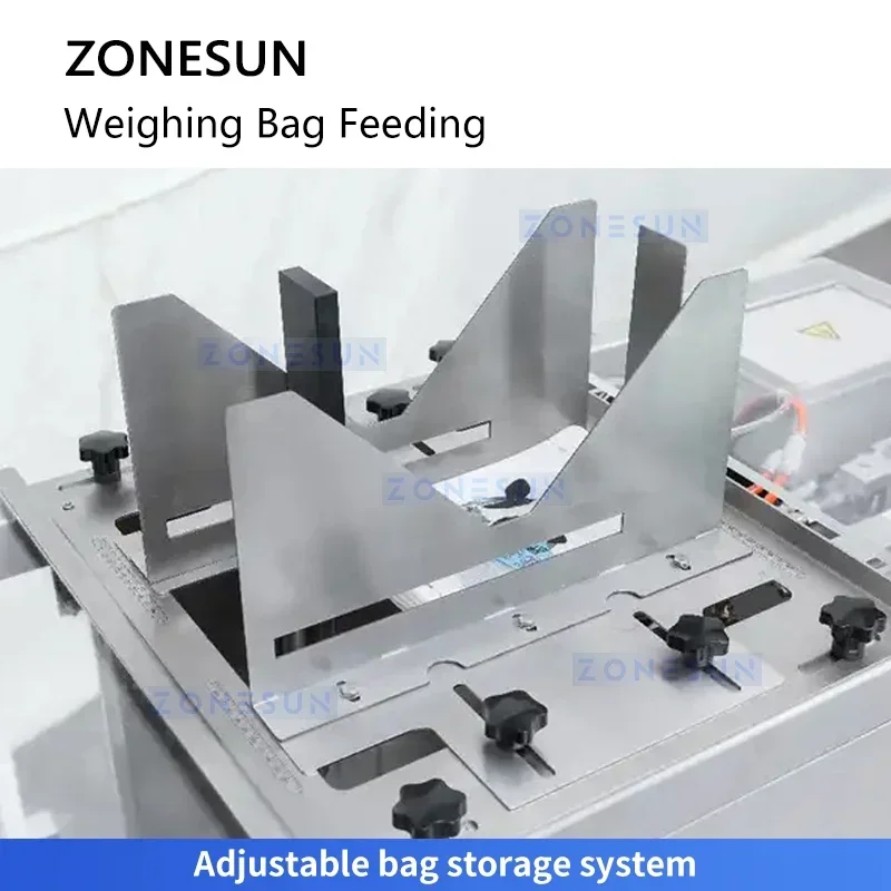 Zonesun ZS-CZP320 Riempitrice per sacchetti prefabbricata Macchina imballatrice per pesatrice multitesta Macchina imballatrice per granuli