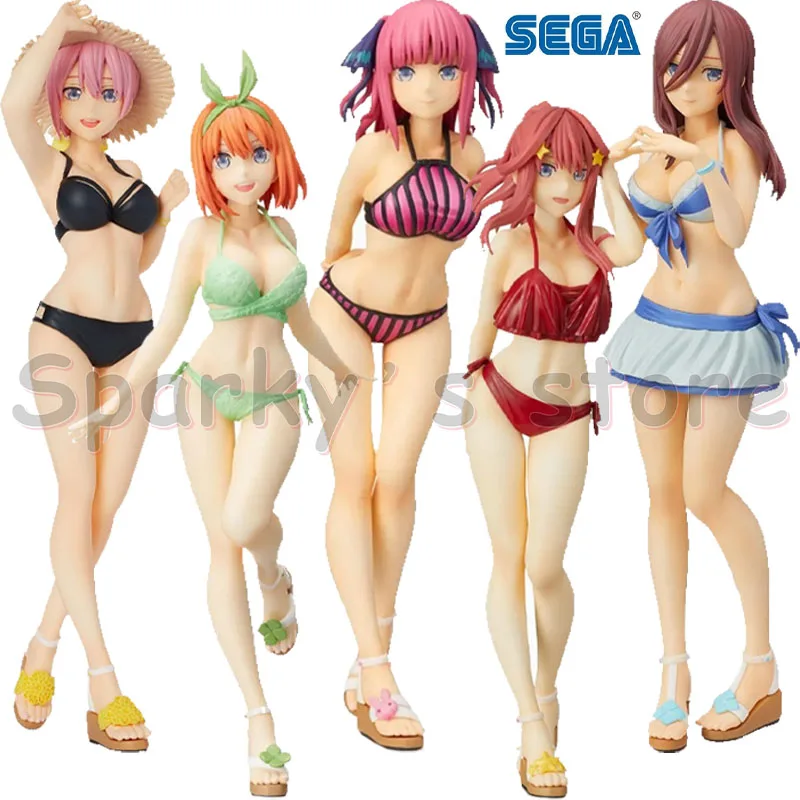 SEGA Original Premium Figure PM The Quintessential Quintuplets Anime Figure Nakano Ichika Miku Action Figure Toys for Kids Gifts